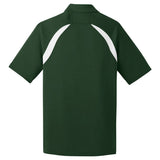 Dry Zone Colorblock Raglan Polo X - Small Forest Green / White Polos/Knits