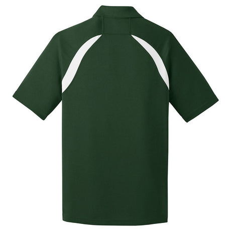 Dry Zone Colorblock Raglan Polo X - Small Forest Green / White Polos/Knits