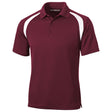 Dry Zone Colorblock Raglan Polo X - Small Maroon / White Polos/Knits