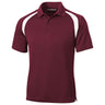 Dry Zone Colorblock Raglan Polo X - Small Maroon / White Polos/Knits