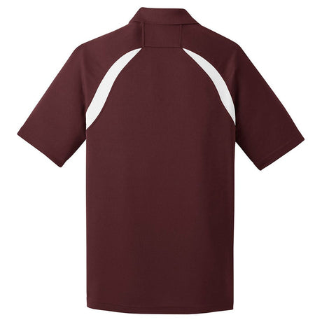 Dry Zone Colorblock Raglan Polo X - Small Maroon / White Polos/Knits
