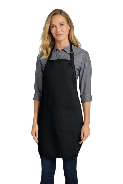 Easy Care Cobbler Apron with Stain Release Black Aprons