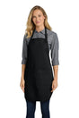 Easy Care Cobbler Apron with Stain Release Black Aprons