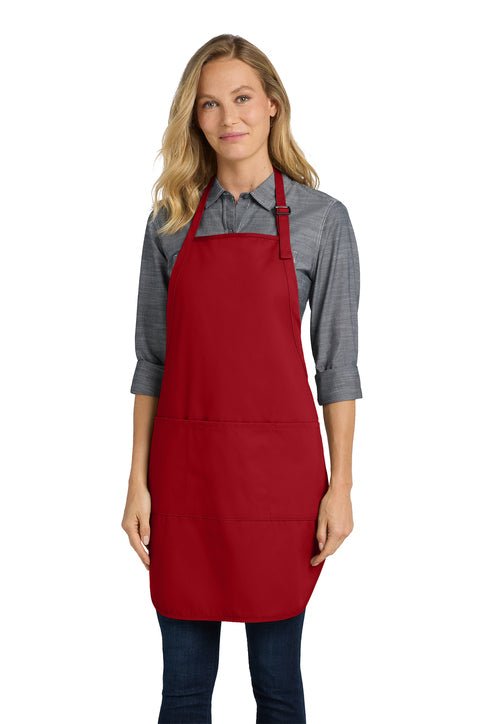 Easy Care Cobbler Apron with Stain Release Red Aprons