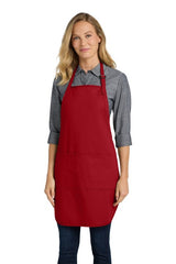 Easy Care Cobbler Apron with Stain Release Red Aprons