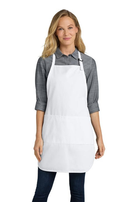Easy Care Cobbler Apron with Stain Release White Aprons