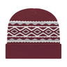 Cap America USA-Made Beanie RKD12 Diamond Pattern Knit Cap with Cuff