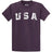 Joe's USA Vintage USA Logo Tee - Eggplant Joe's USA Eggplant Small
