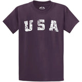 Joe's USA Vintage USA Logo Tee - Eggplant Joe's USA Eggplant Small
