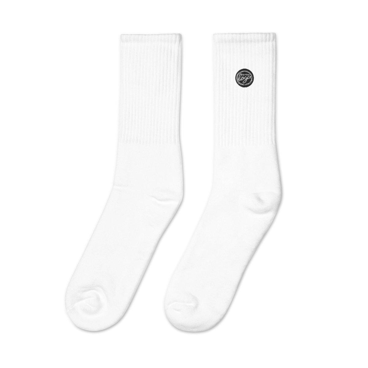 Embroidered Socks | Create Your Own Custom Socks White S/M