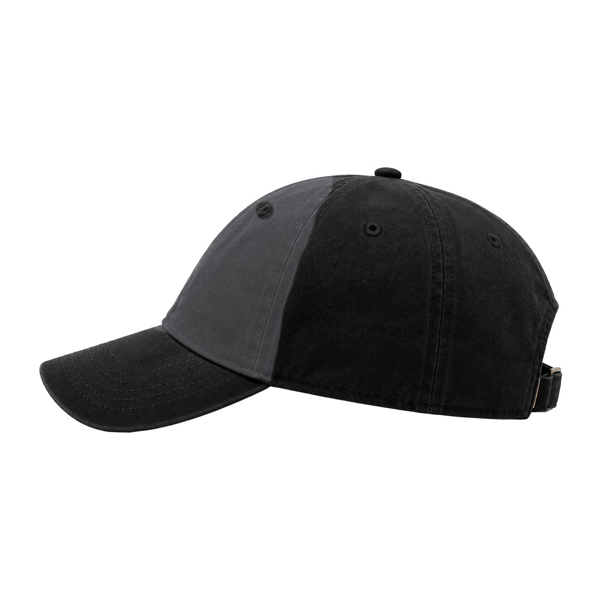 JOE102 Papa Joe Dad Hat - Dark Gray/Black (Side)