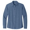 Joe's USA Ladies Long Sleeve Value Denim Shirt Joe's USA Faded Blue X-Small