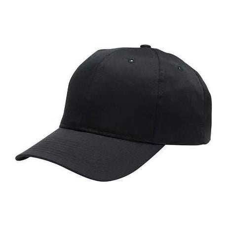 Fine Twill Cap Black Hats