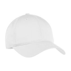 Fine Twill Cap White Hats