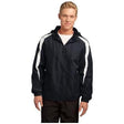 Fleece - Lined Colorblock Jacket X - Small Black/White Jackets