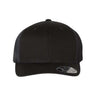 Flexfit 110® Mesh - Back Cap - Flexfit 110M Black Adjustable Hats