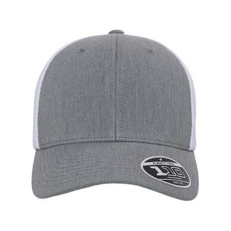 Flexfit 110® Mesh - Back Cap - Flexfit 110M Dark Heather Grey Adjustable Hats