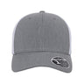 Flexfit 110® Mesh - Back Cap - Flexfit 110M Heather Grey/ White Adjustable Hats
