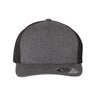 Flexfit 110® Mesh - Back Cap - Flexfit 110M Melange Charcoal/ Black Adjustable Hats