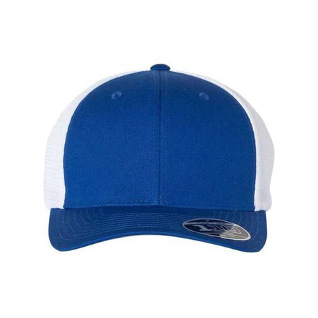 Flexfit 110® Mesh - Back Cap - Flexfit 110M Royal/ White Adjustable Hats