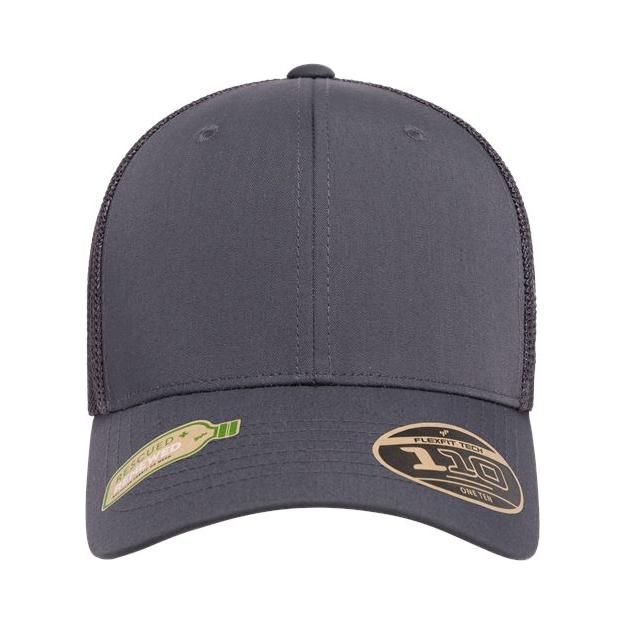 Flexfit 110® Recycled Mesh Cap - Flexfit 110R Charcoal Adjustable Hats