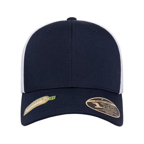 Flexfit 110® Recycled Mesh Cap - Flexfit 110R White Adjustable Hats