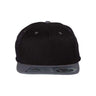 Flexfit 110® Snapback Cap - Flexfit 110F Black/ Grey Adjustable Hats