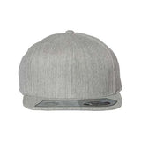 Flexfit 110® Snapback Cap - Flexfit 110F Heather Grey Adjustable Hats