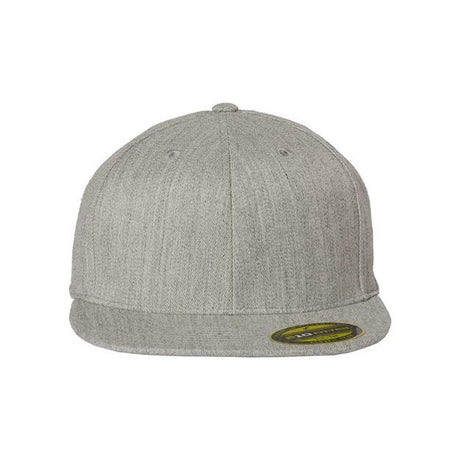 Flexfit 210® Flat Bill Cap - Flexfit 6210FF White S/M Hats