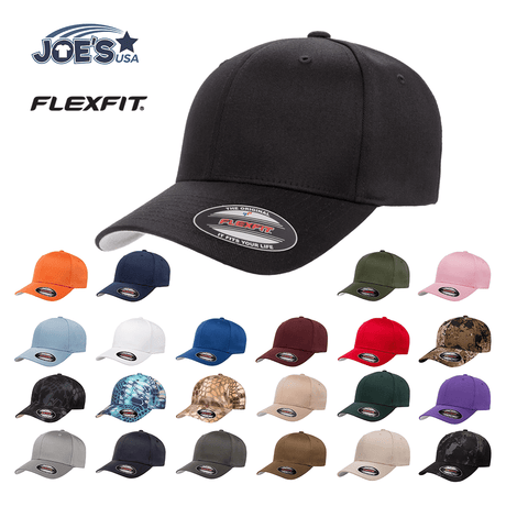 Flexfit Cotton Blend Cap - Flexfit 6277 Black S/M Hats