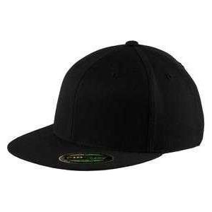 Flexfit Flat Bill Cap Black S/M Hats