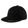 Flexfit Flat Bill Cap Black S/M Hats