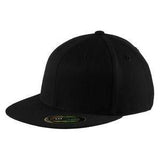 Flexfit Flat Bill Cap Black S/M Hats