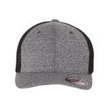 Flexfit Mélange Trucker Cap - Flexfit 6311 Dark Heather Grey/ Charcoal One Size Hats