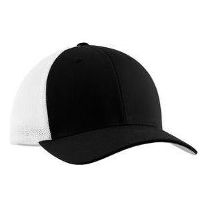 Flexfit Mesh Back Cap Black/White Small/Medium Hats