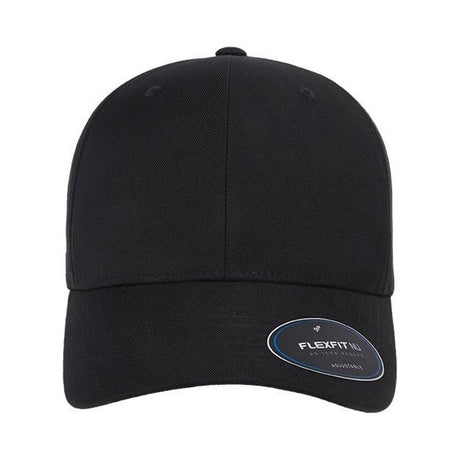 Flexfit NU® Adjustable Cap - Flexfit 6110NU Black Adjustable Hats