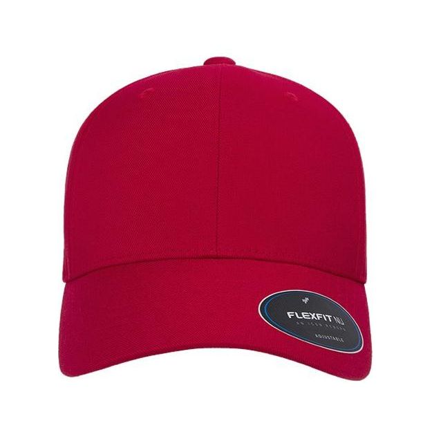 Flexfit NU® Adjustable Cap - Flexfit 6110NU White Adjustable Hats