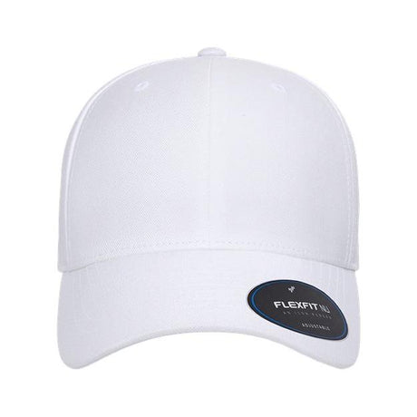 Flexfit NU® Adjustable Cap - Flexfit 6110NU White Adjustable Hats