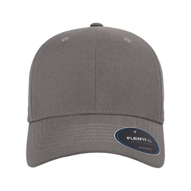 Flexfit NU® Adjustable Cap - Flexfit 6110NU White Adjustable Hats