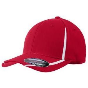 Flexfit Performance Colorblock Cap True Red / White Youth XL Hats
