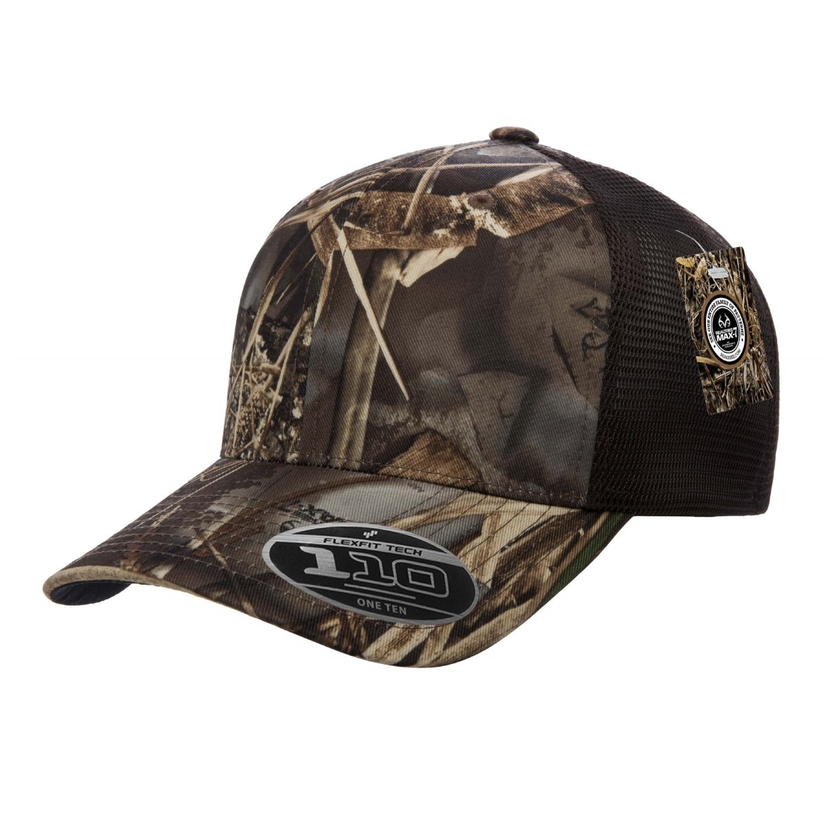 Flexfit Realtree Hunting Cap - Flexfit 110MRC Max 7/ Brown Adjustable Hats