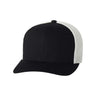Flexfit Trucker Cap - Flexfit 6511 Black/ White One Size Hats