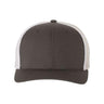 Flexfit Trucker Cap - Flexfit 6511 Charcoal/ White One Size Hats