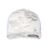 Flexfit Trucker Cap - Flexfit 6511 White One Size Hats