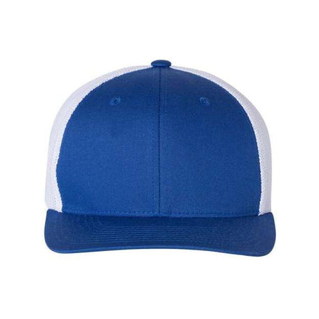 Flexfit Trucker Cap - Flexfit 6511 White One Size Hats