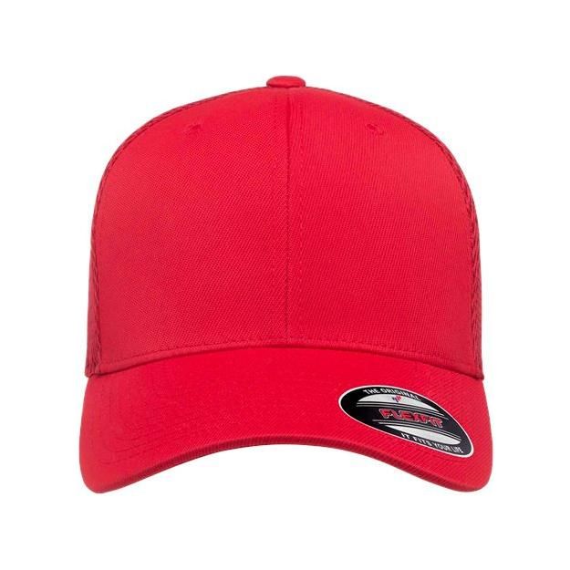 Flexfit Ultrafiber Mesh Cap - Flexfit 6533 Red S/M Hats