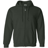 Wholesale Mens Heavy Blend Full-Zip Hooded Sweatshirt-ForestGreen Sweatshirts/Fleece Joe's USA Forest Green S