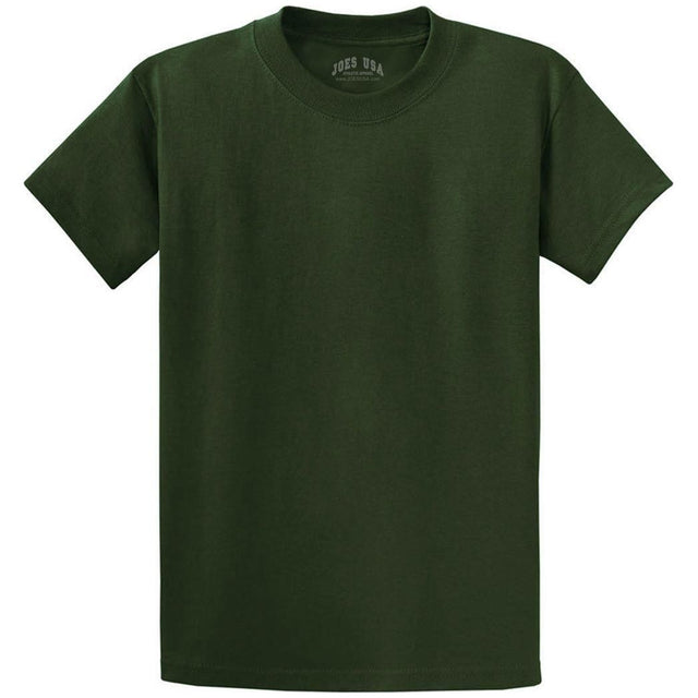 Joe's USA Tall Heavyweight 6.1-ounce, 100% cotton T-Shirts in 50 Colors. Sizes LT-4XLT-ForestGreen Tall Joe's USA Forest Green Large Tall