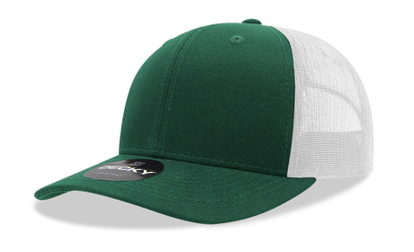 Decky 6 Panel Mid Profile Structured Cotton Blend Trucker | Decky 6021