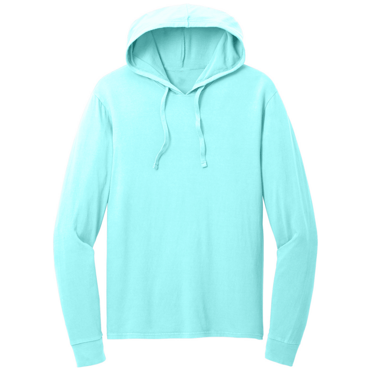 Garment - Dyed Pullover Hooded Tee Small Black Short Sleeve T-Shirts